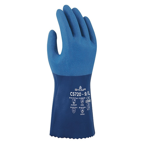 Showa Chem Res Gloves,M,PR CS720M-08 Showa Chem Res Gloves,M,PR CS720M-08