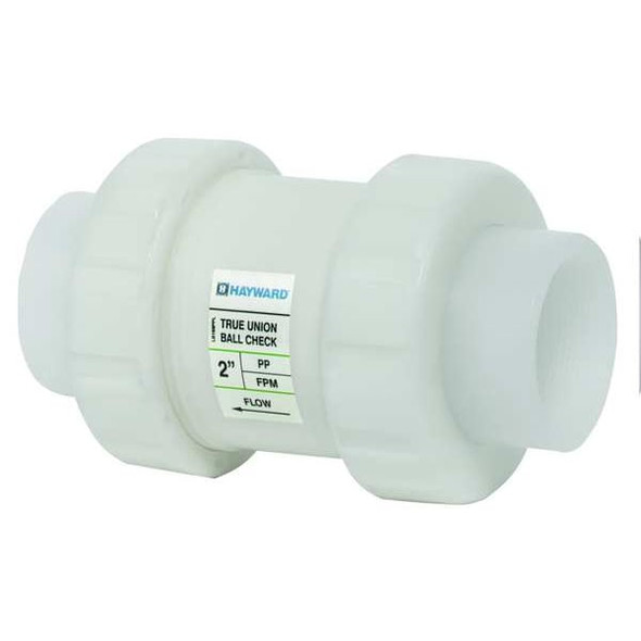 Check Valve, True Union, Ball, 1", PP/FPM, Threaded
