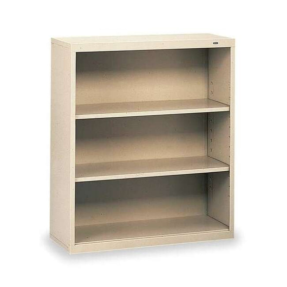 Tennsco 3-Shelf Stationary Bookcase, 40"x34-1/2" Champ/Putty B-42CP