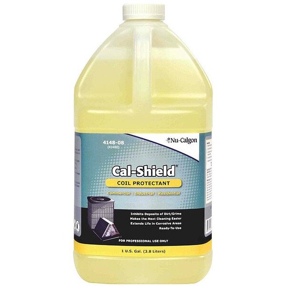 Nu-Calgon Coil Protectant, 1 gal, Bottle, White 4148-08