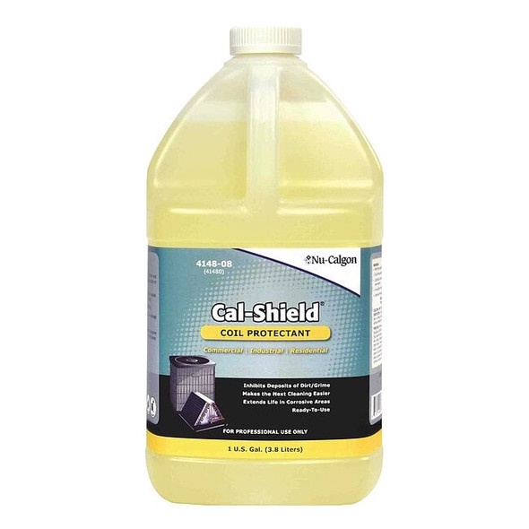 Nu-Calgon Coil Protectant, 1 gal, Bottle, White 4148-08