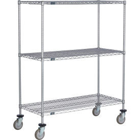 Nexel 3 Shelf Truck Nexelate 24""W x 21""D x 60""H Polyurethane Swivel Casters