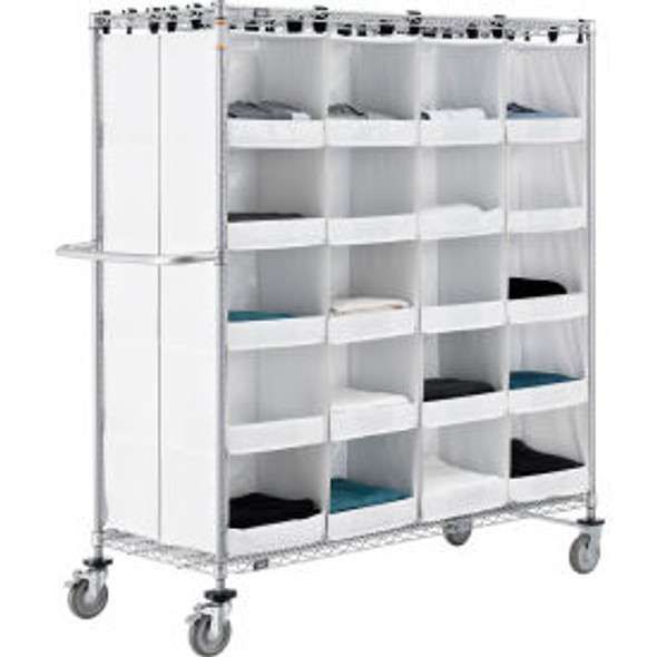 Nexel Stock Picking Truck Back To Back 40 Cells 60""L x 24""W x 69""H White