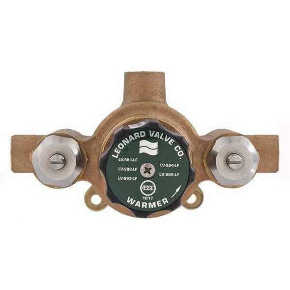 Leonard Valve Thermostatic Mixing Valve,Bronze,Sweat LV-981A-LF-RF Leonard Valve Thermostatic Mixing Valve,Bronze,Sweat LV-981A-LF-RF