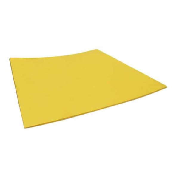 Foam Sheet, Crosslink, 24 in W, 48 in L, 1/2 in Thick, Yellow
