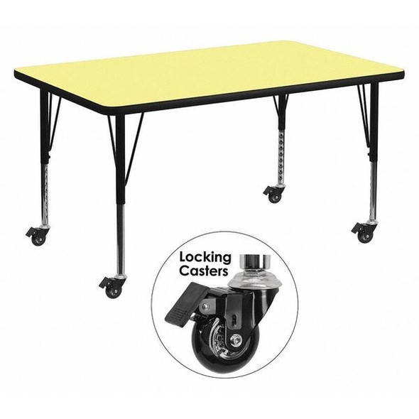 Activity Table,Rectangle,Yellow,36"x72" Activity Table,Rectangle,Yellow,36"x72"