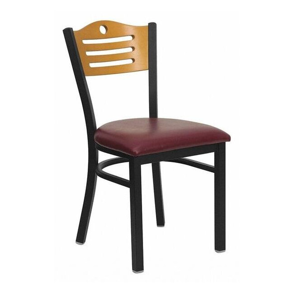Hercules Restaurant Chair, 16-3/4 in W 21-1/2" L 32-3/4" H, Vinyl Seat