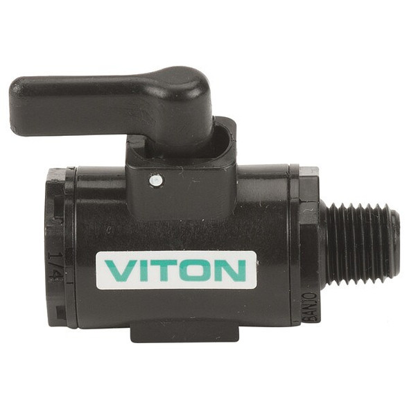 Banjo Manual 2-Way Ball Valve,NPT,Polypro LV025MTV