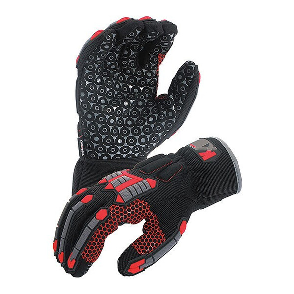 Azusa Safety Mechanics Gloves,Onyx,L,PR KX03