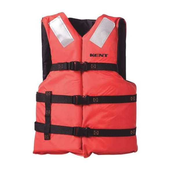 Kent Safety Life Jacket,Adult,UNIV,15.5lb,Foam,OR 150000-200-004-23