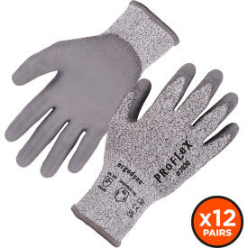 Ergodyne Proflex 7030 Cut Resistant Gloves Polyurethane Coated ANSI A3 XL Gray 1