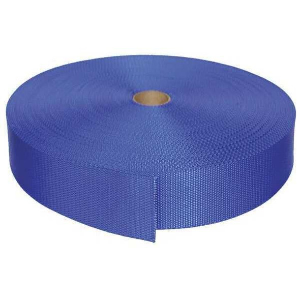 Bulk-Strap Webbing,Nylon,1 1/2" W,Blue N15150BL Bulk-Strap Webbing,Nylon,1 1/2" W,Blue N15150BL