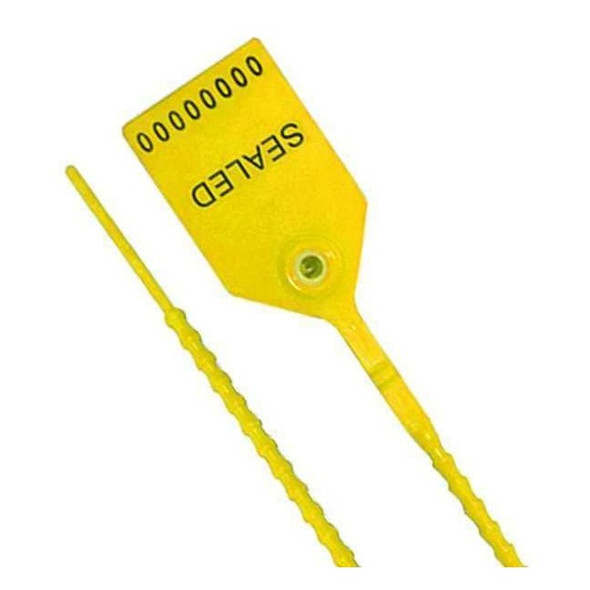Universeal Pull-Tight Seals,Yellow,Plastic,PK100 UPULL-HD 12 YELLOW100