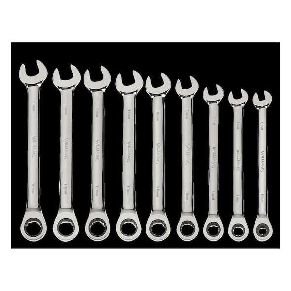 Williams Williams Combo Ratchet Wrench,24mm,Hi-Polish 1224MNRC