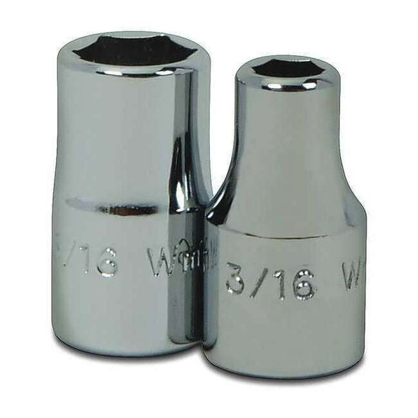 Williams 1/4" Drive, 7/32" SAE Socket, 6 Points, Deep 1/4" D,6Pt,7/32 JHWMD-607