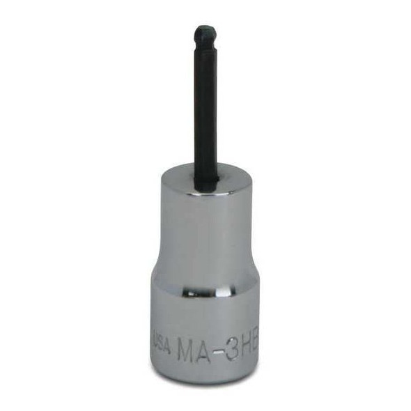 Williams 1/4" Dr, 1/4" Size, SAE Williams Hex Bit Socket, 6 Pts JHWMA-8HBA