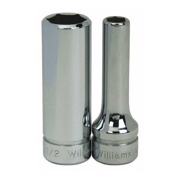 3/8" Drive, 15mm Metric Socket, 6 Points, Deep 3/8" D,6Pt,15mm