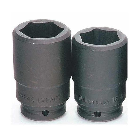 3/4" Drive Impact Socket Black Industrial, Deep 3/4" D,6Pt 3/4