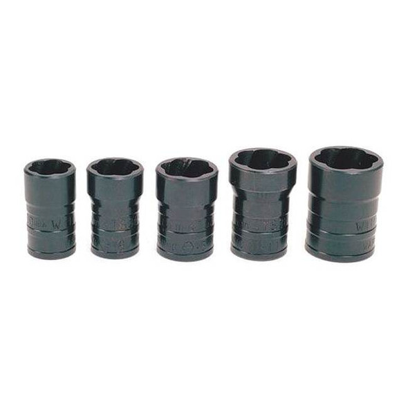 Williams Turbosocket Set,1/2" D,5pcs. SAE, JHWTSFS5005 JHWTSFS5005