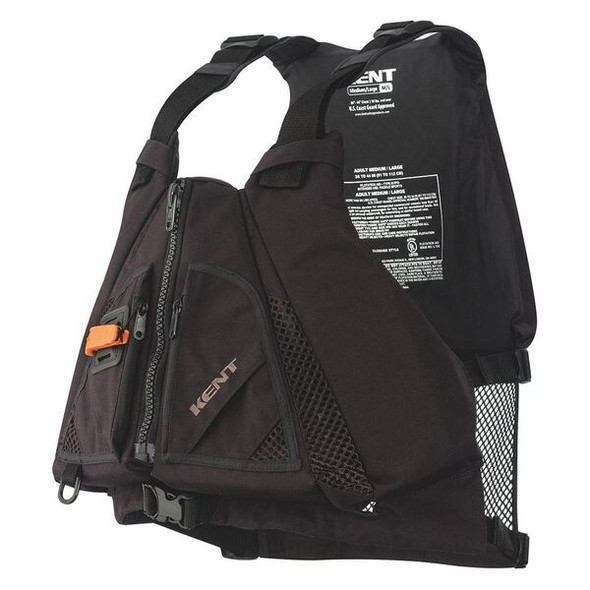 Kent Safety Life Vest,Law Enforcement,Black,M/L 151600-700-040-23