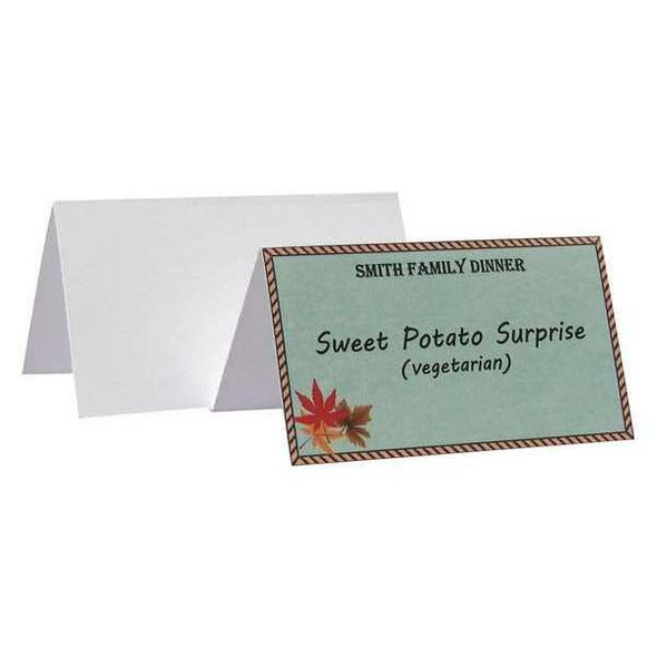 C-Line Products Name Tent Cardstock,White,PK160 87527 C-Line Products Name Tent Cardstock,White,PK160 87527