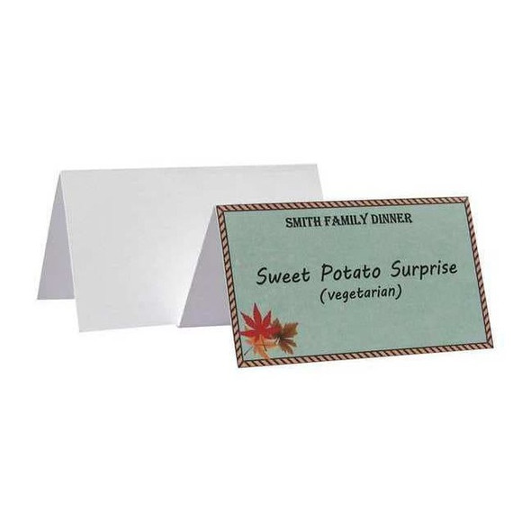 C-Line Products Name Tent Cardstock,White,PK160 87527