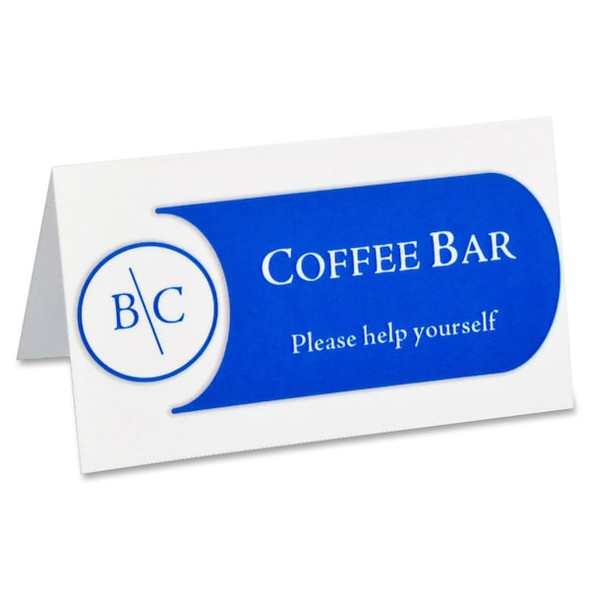 C-Line Products Name Tent Cardstock,White,PK160 87527 C-Line Products Name Tent Cardstock,White,PK160 87527