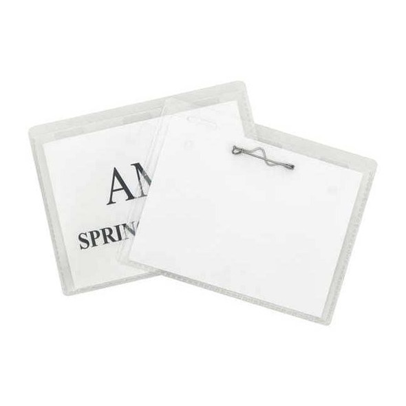 C-Line Products 3" x 4" Pin Style Name Badge Holder Kit, 100/BX 94043