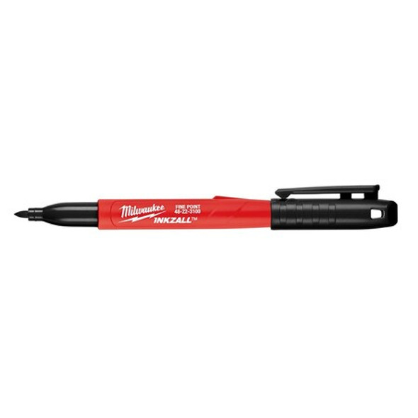 Milwaukee Tool Inkzall 12PC Fine Point Black Marker 48-22-3209 Milwaukee Tool Inkzall 12PC Fine Point Black Marker 48-22-3209