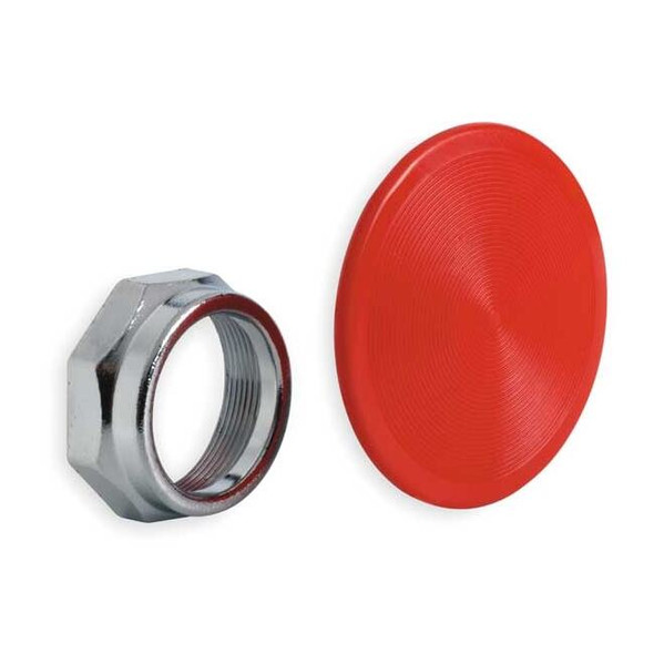 Schneider Electric Mushroom Head,30mm,Snap In,Red 9001K17R