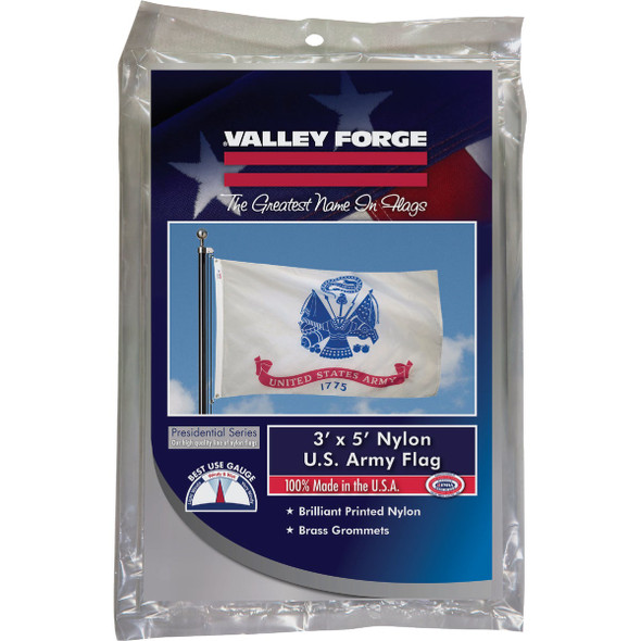 Valley Forge 3 Ft. x 5 Ft. Nylon Army Military Flag BTUSAM3