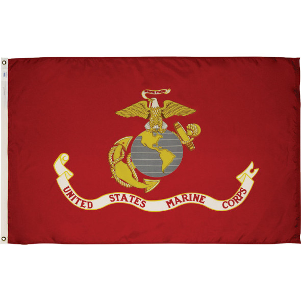 Valley Forge 3 Ft. x 5 Ft. Nylon Marine Corps Military Flag