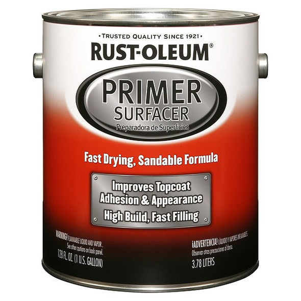 Rust-Oleum Primer Surfacer,Gray,Solvent Base,1 gal 249332