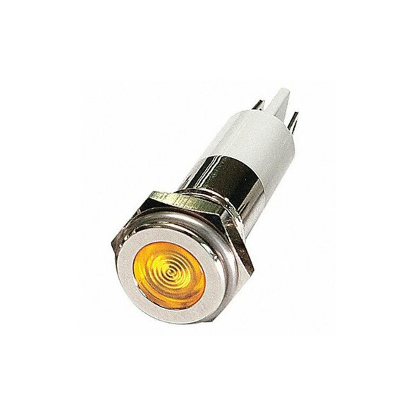 Manufacturer Varies Flat Indicator Light,Yellow,12VDC 24M094