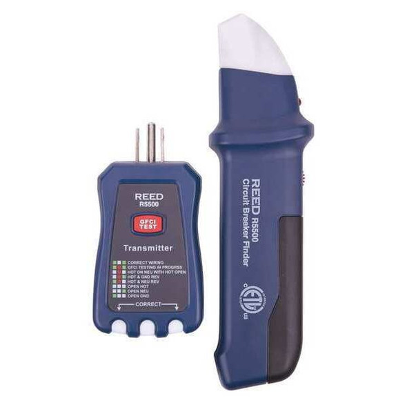 Reed Instruments Receptacle Tester, GFCI, 90 to 120V AC R5500