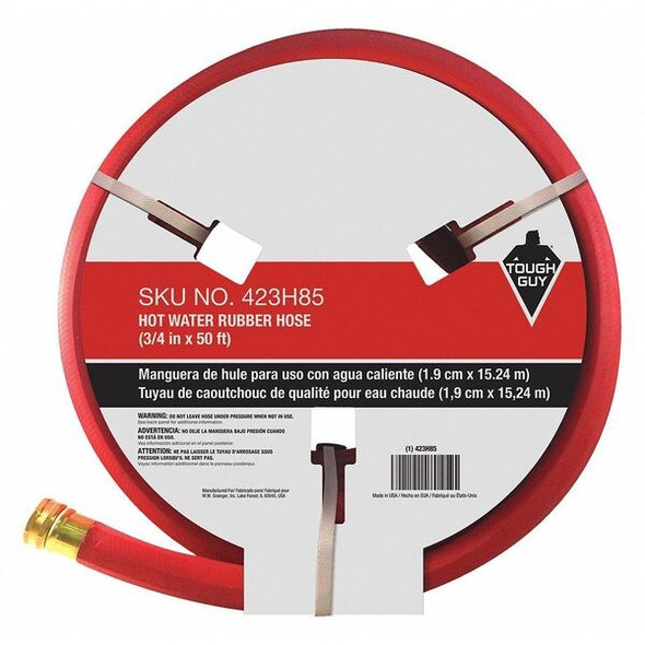 Manufacturer Varies Water Hose,3/4"I.D.50 ft.,Rubber 423H85 Manufacturer Varies Water Hose,3/4"I.D.50 ft.,Rubber 423H85