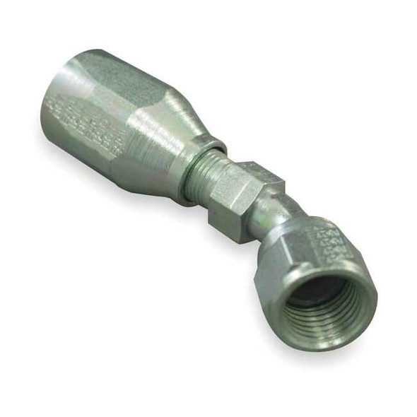 Eaton Aeroquip Fitting,45 Deg,3/16 In Hose,7/16-20 JIC 190297-4S