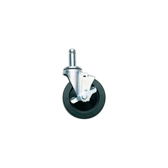 Metro 5"" Stem Caster Polyurethane Swivel with Brake