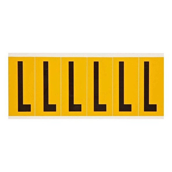 Brady LetterLabel,Vinyl,3-1/2inH,1-1/2inW 1550-L