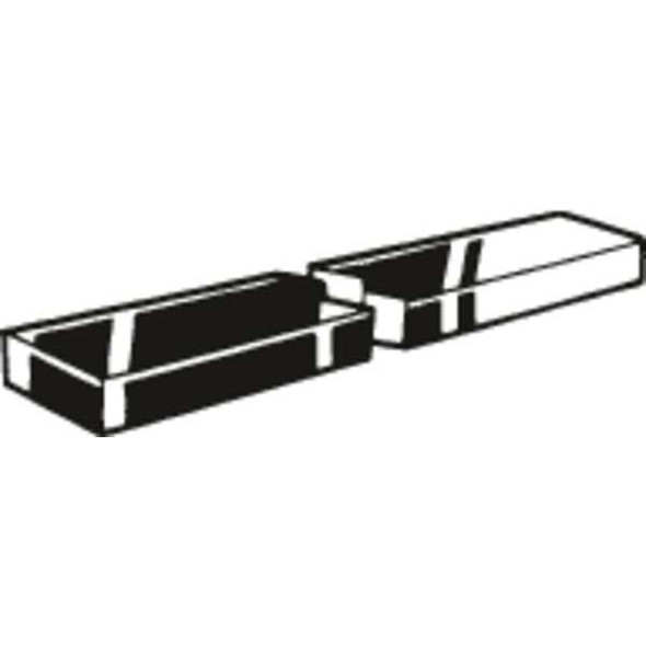 Undersized Key Stock, C45K Steel, Plain, 1000 mm L, 5 mm W, 5 mm H