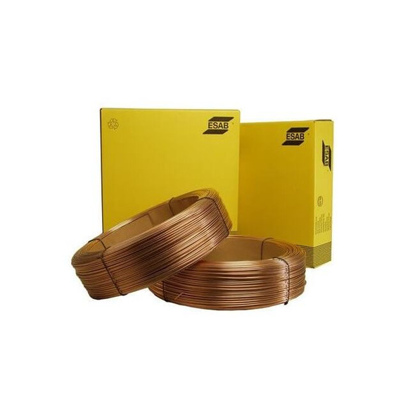 Esab Mig Welding Wire, DCEN, Gas-Shielded, Mild Steel 1312F05