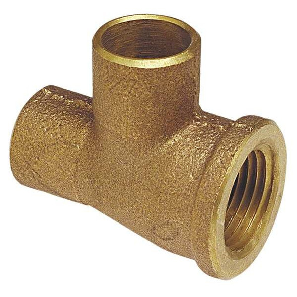 Nibco Tee,LL Cast Bronze,1" Tube,CxFNPTxC 714LF-1