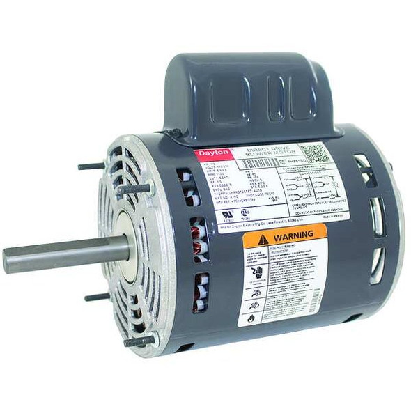 Dayton Motor,PSC,1/2 HP,1100,115/230V,48Y,OAO 4HZ61BG