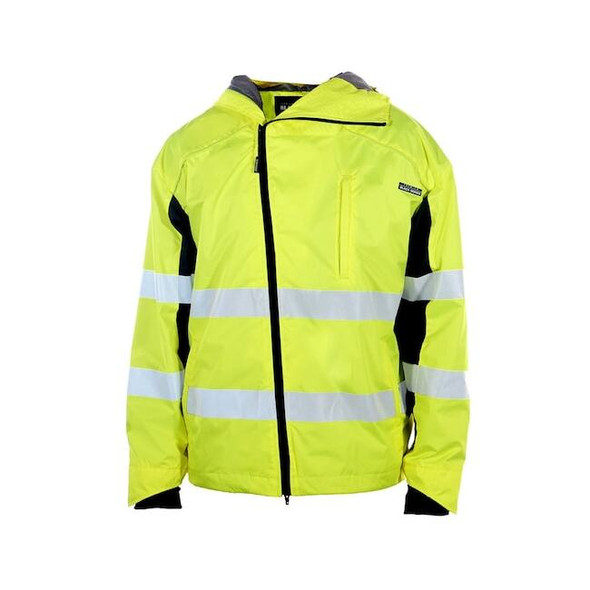 Kishigo Windbreaker, 100% Polyester, Class 3 R, Lime, L WB102-L