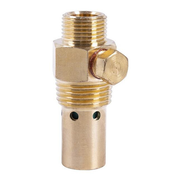 Speedaire Check Valve,Gold,1.1 in Overall L J0189610988