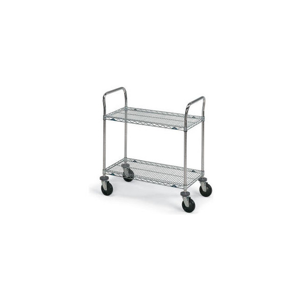 Metro Super Erecta Steel Wire Utility Cart w/2 Shelves 150 lb. Capacity 36""L x