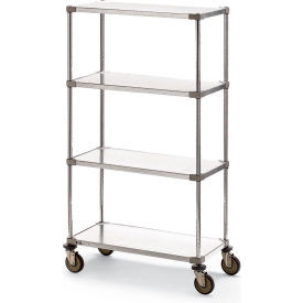 Metro Super Erecta Shelf Truck w/4 Shelves 900 lb. Capacity 48""L x 24""W x 68""