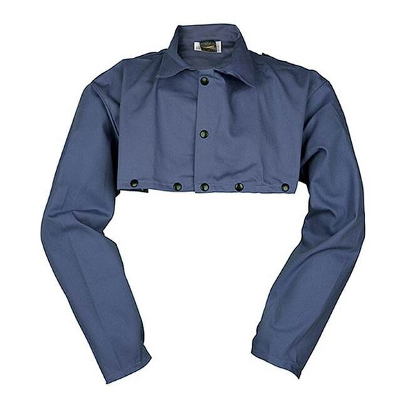 Tillman Welding Cape Sleeve, Cotton, 10 in Length, Blue, Open Cuff 6221B5X