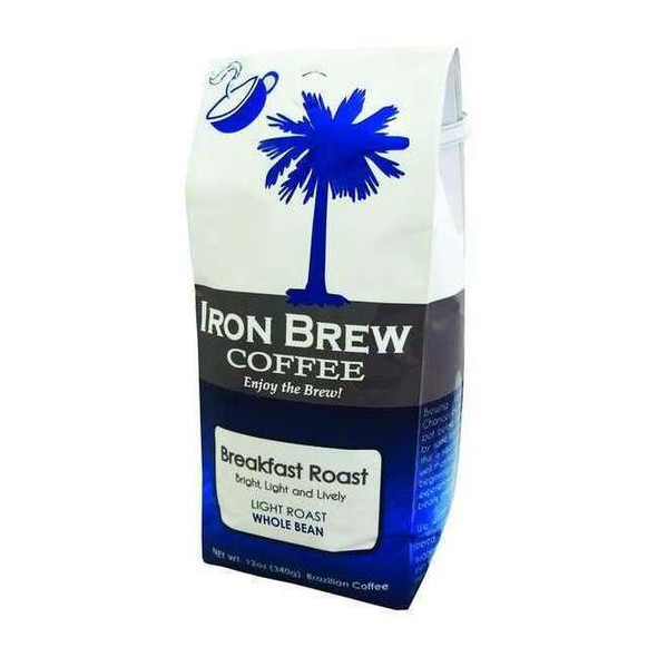 Iron Brew Coffee,0.12 oz. Net Weight,Whole Bean B-12BRWB