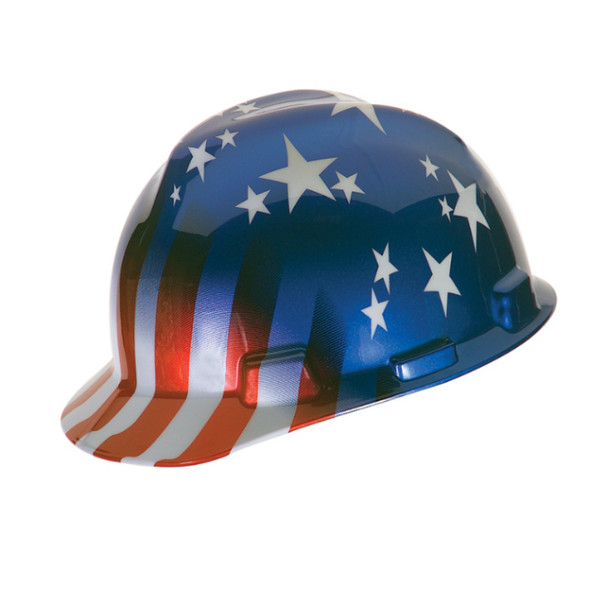 MSA V-Gard® Freedom Series™ Cap, American Stars & Stripes, 1/Each